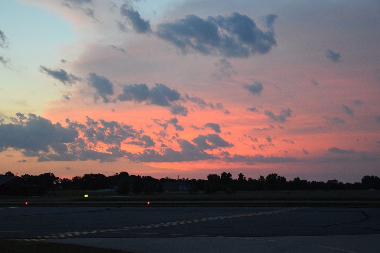 sky sunset horizon free photo