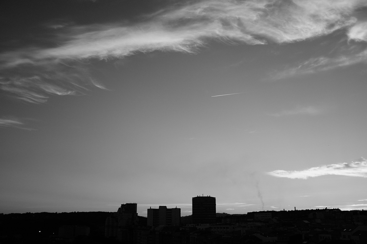 sky clouds skyline free photo