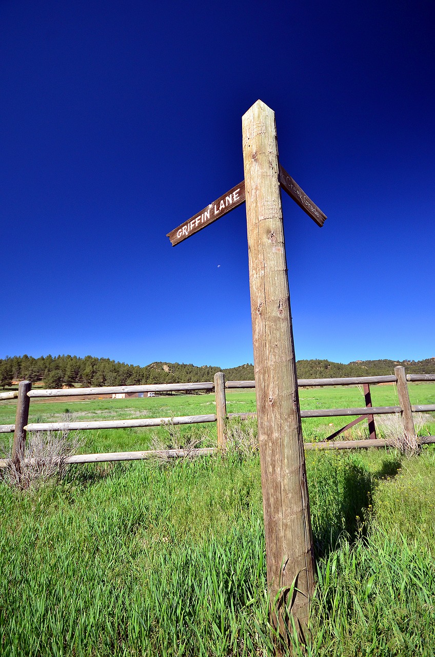 sky meadow sign free photo