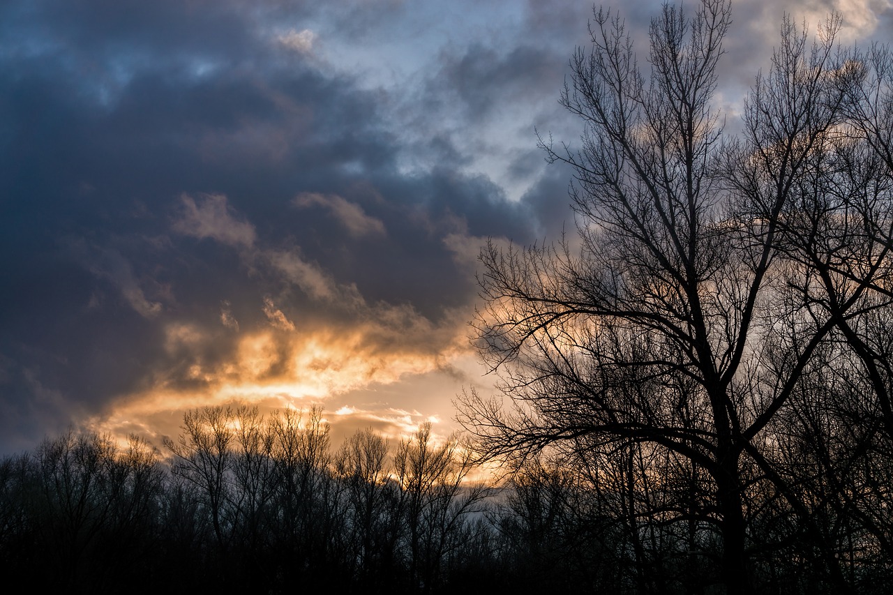 sky sunset clouds free photo