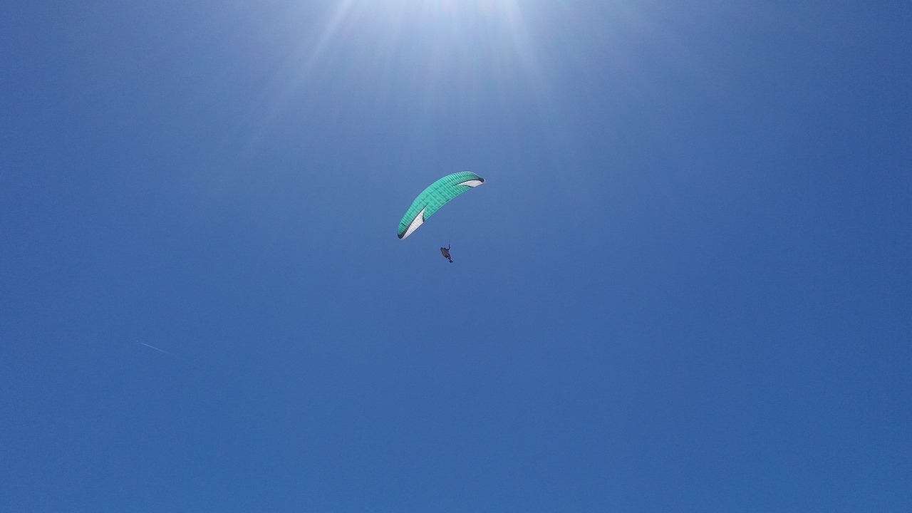 sky parachute for falls free photo