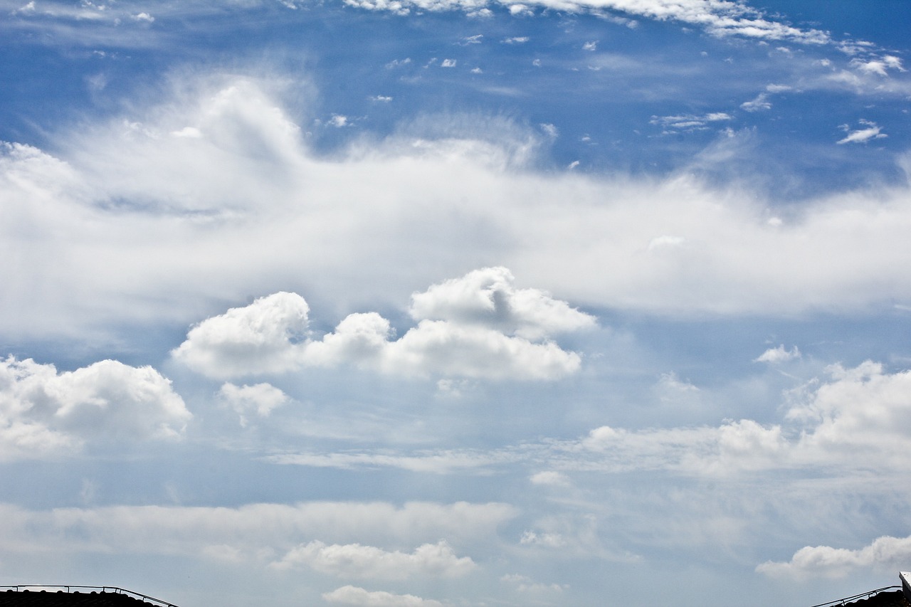 sky white cloud clean free photo