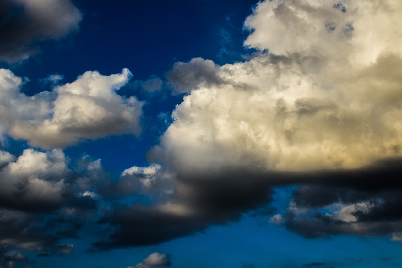 sky clouds autumn free photo