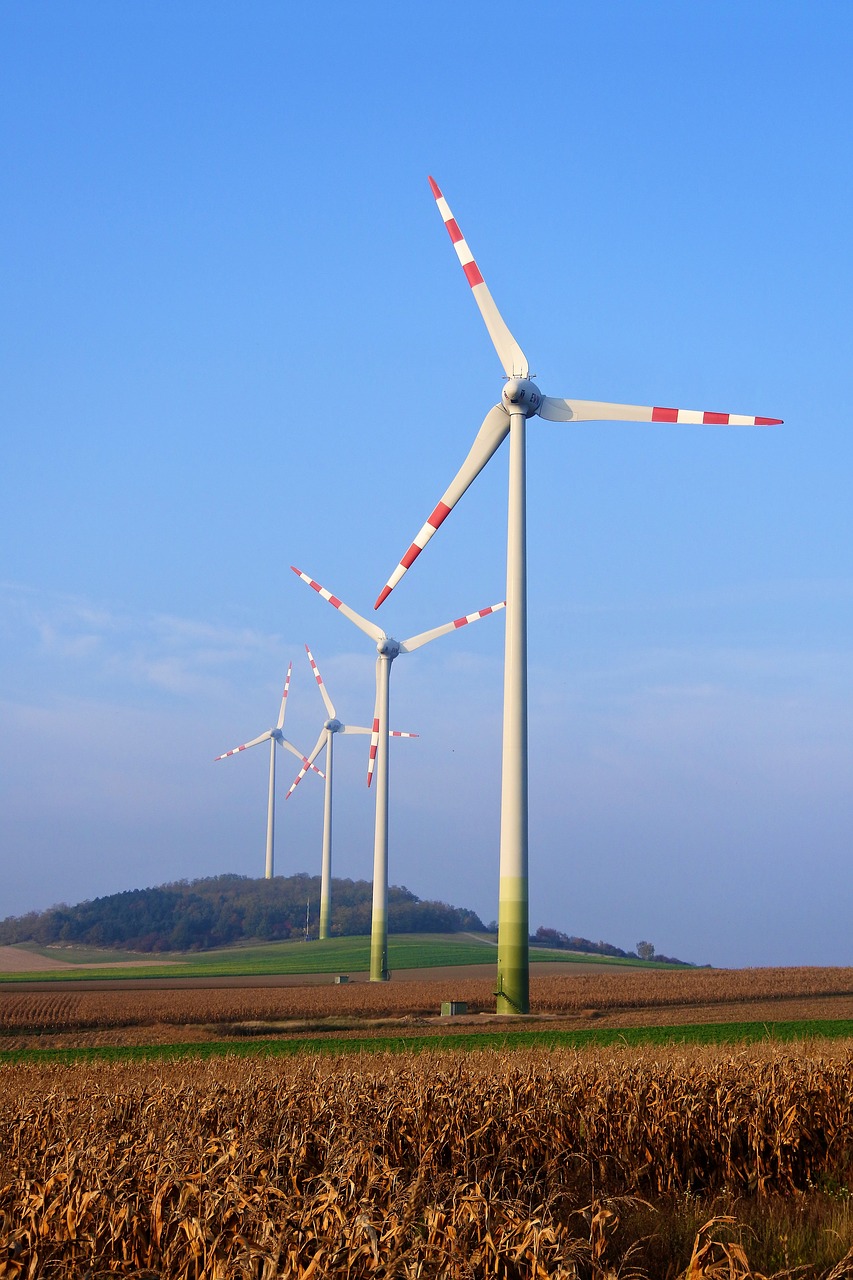 sky pinwheel renewable energy free photo