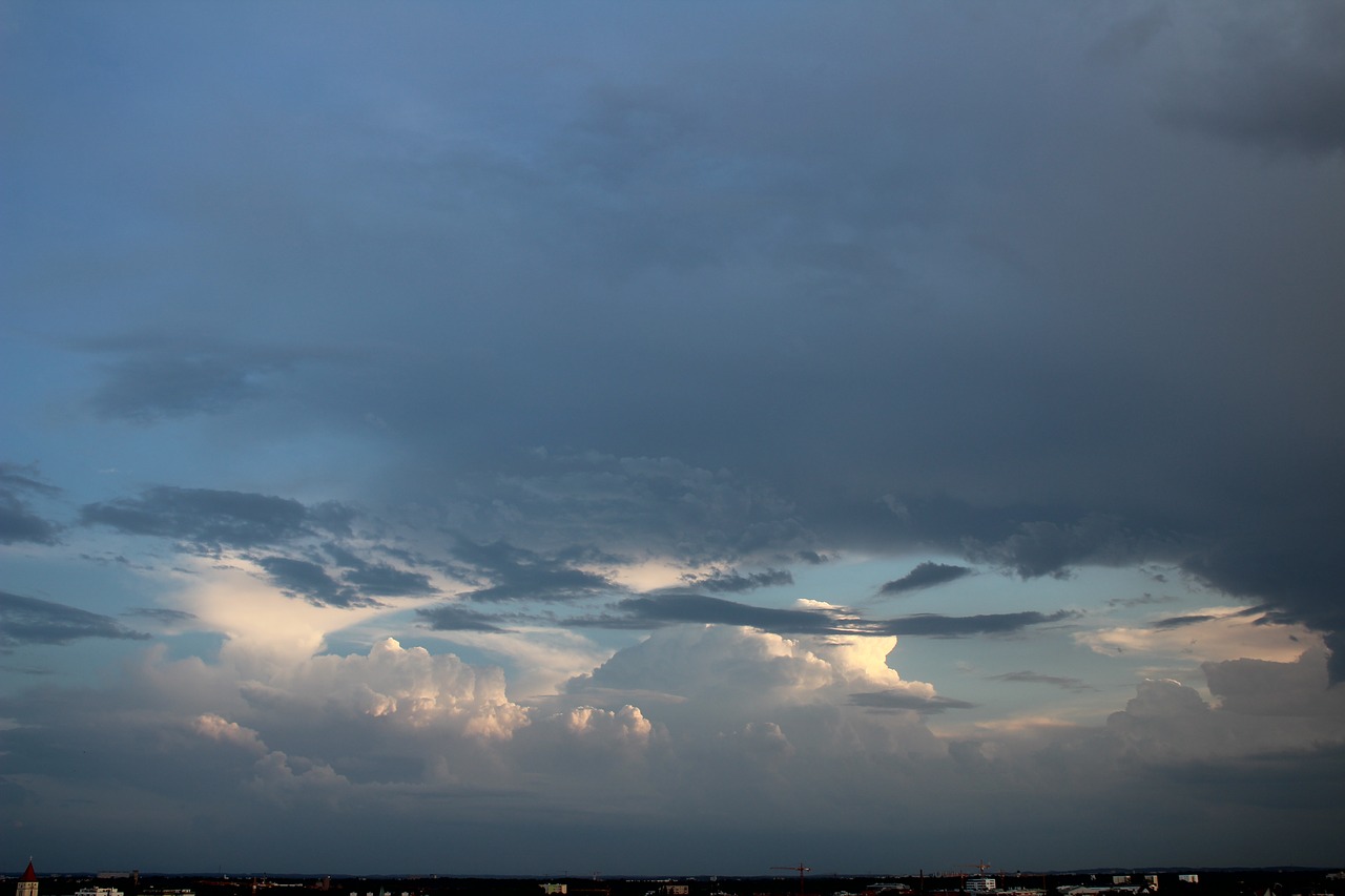 sky clouds blue free photo