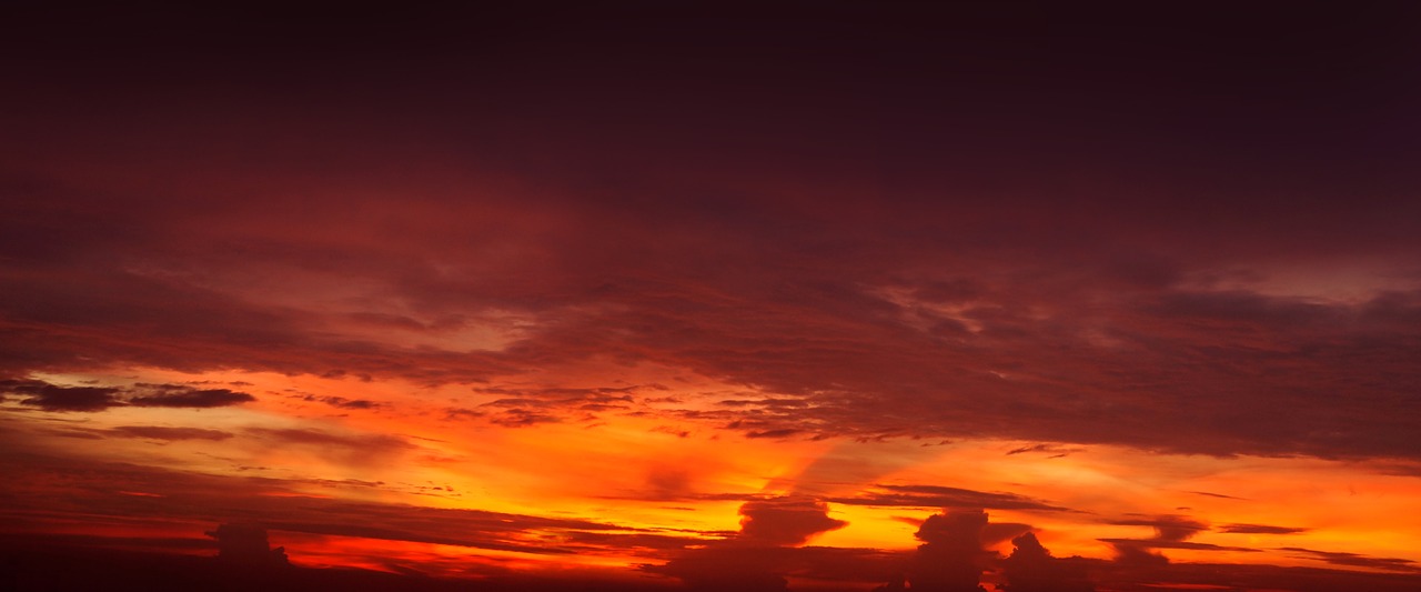 sky brilliant dusk free photo