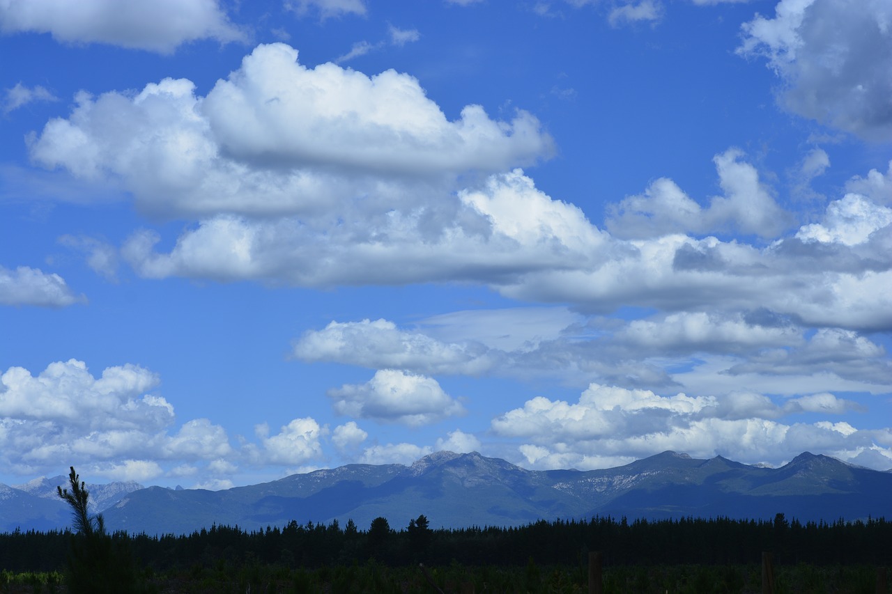 sky cordillera blue free photo