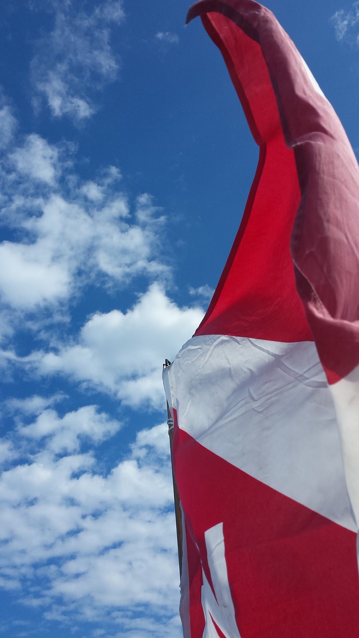 sky flag sea free photo