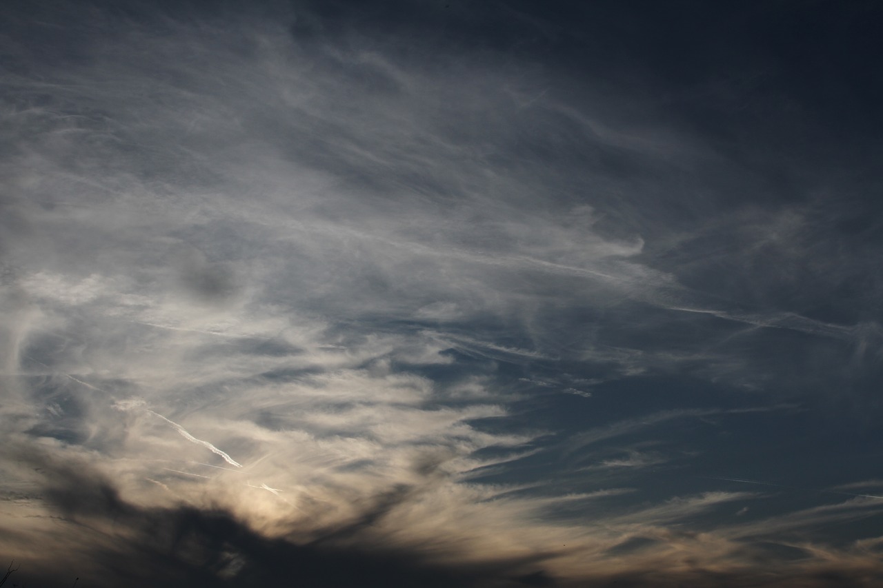 sky clouds power free photo