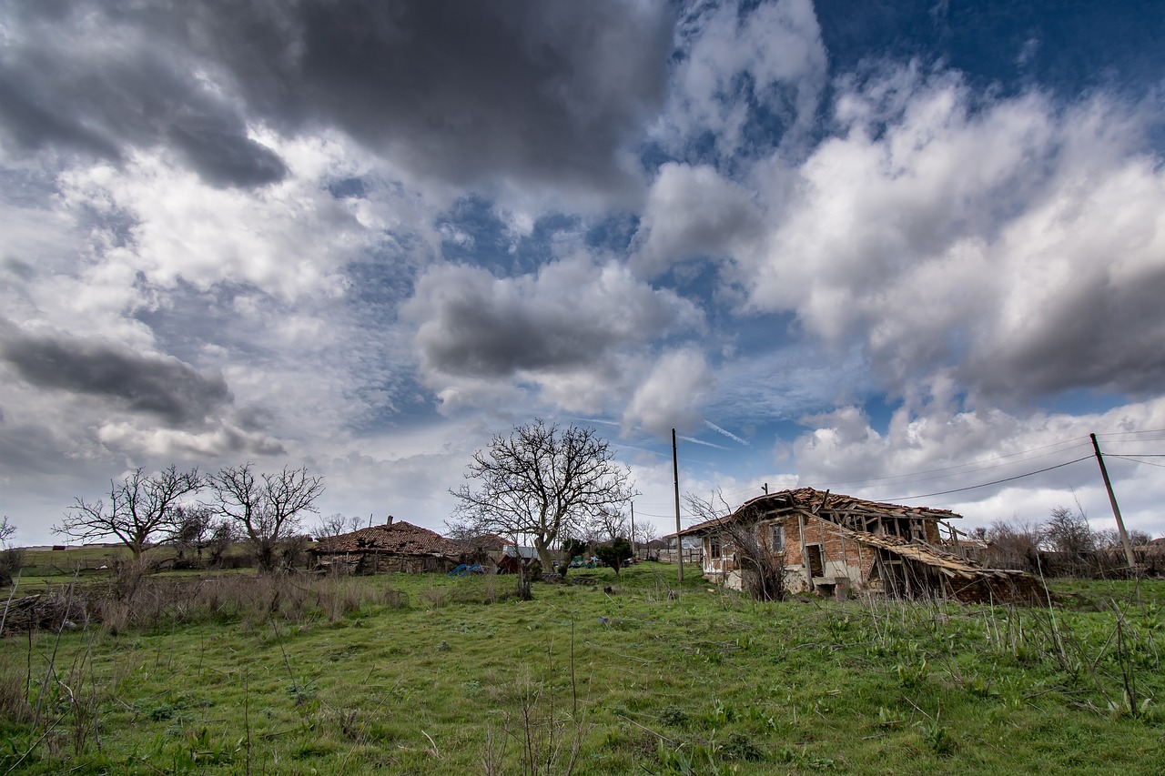 sky panoramic grass free photo