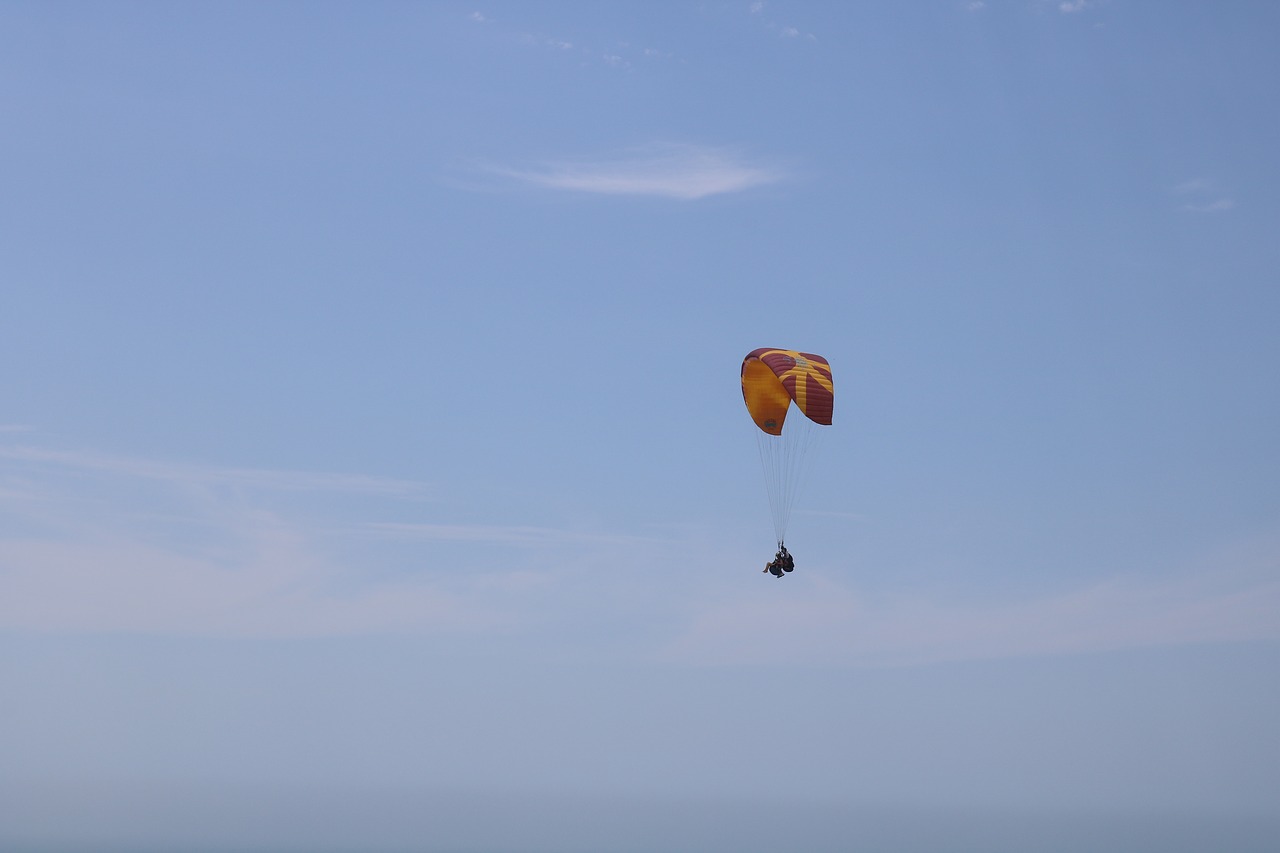 sky  parachute  outdoor free photo