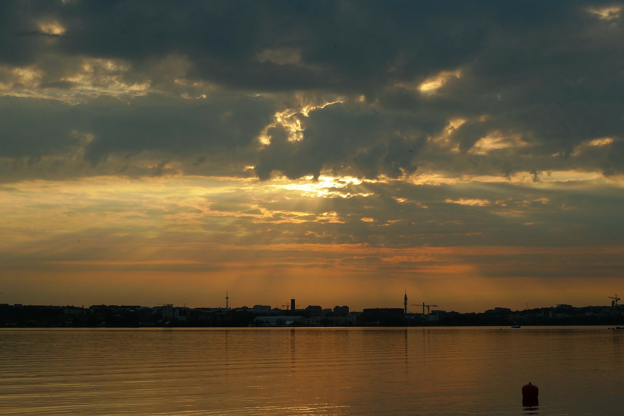 sky clouds sunset free photo