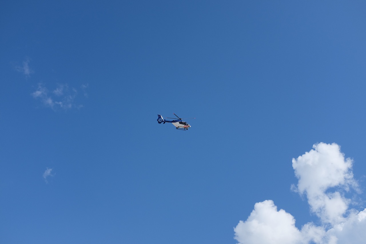 sky  clouds  helicopter free photo