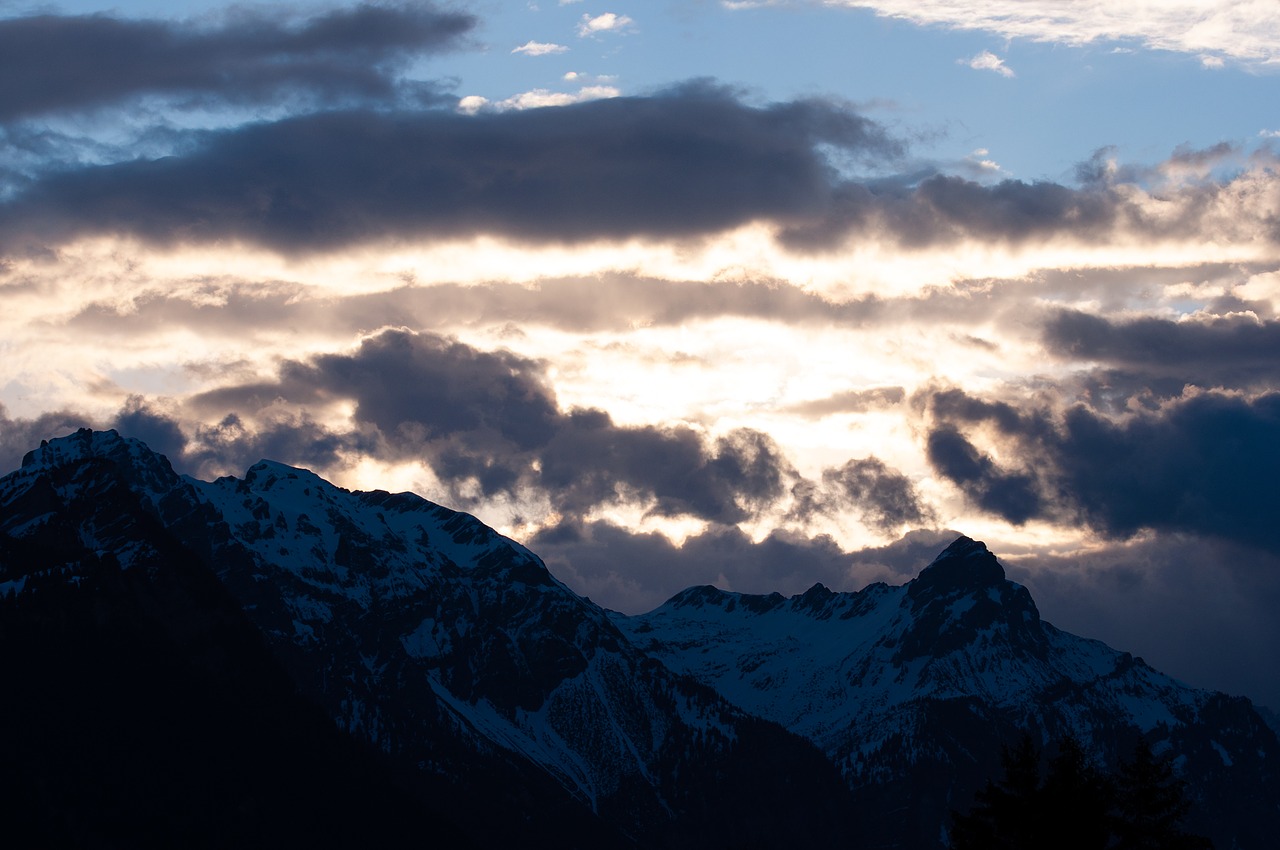 sky  clouds  mountains free photo