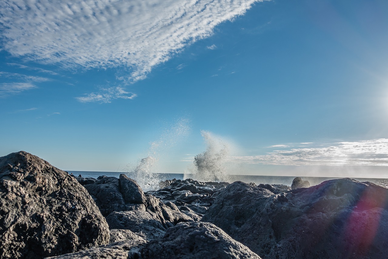 sky  sea  rock free photo