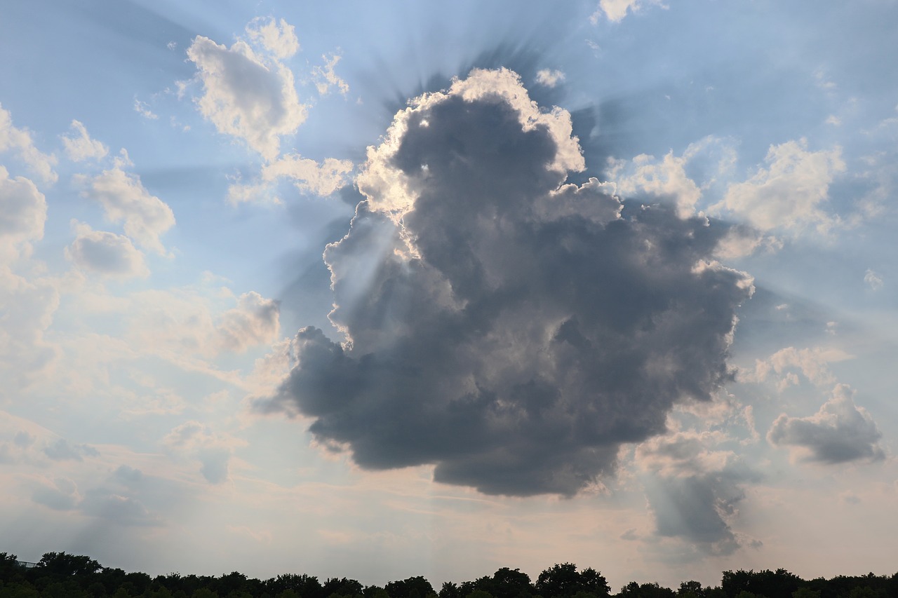 sky  sun  clouds free photo