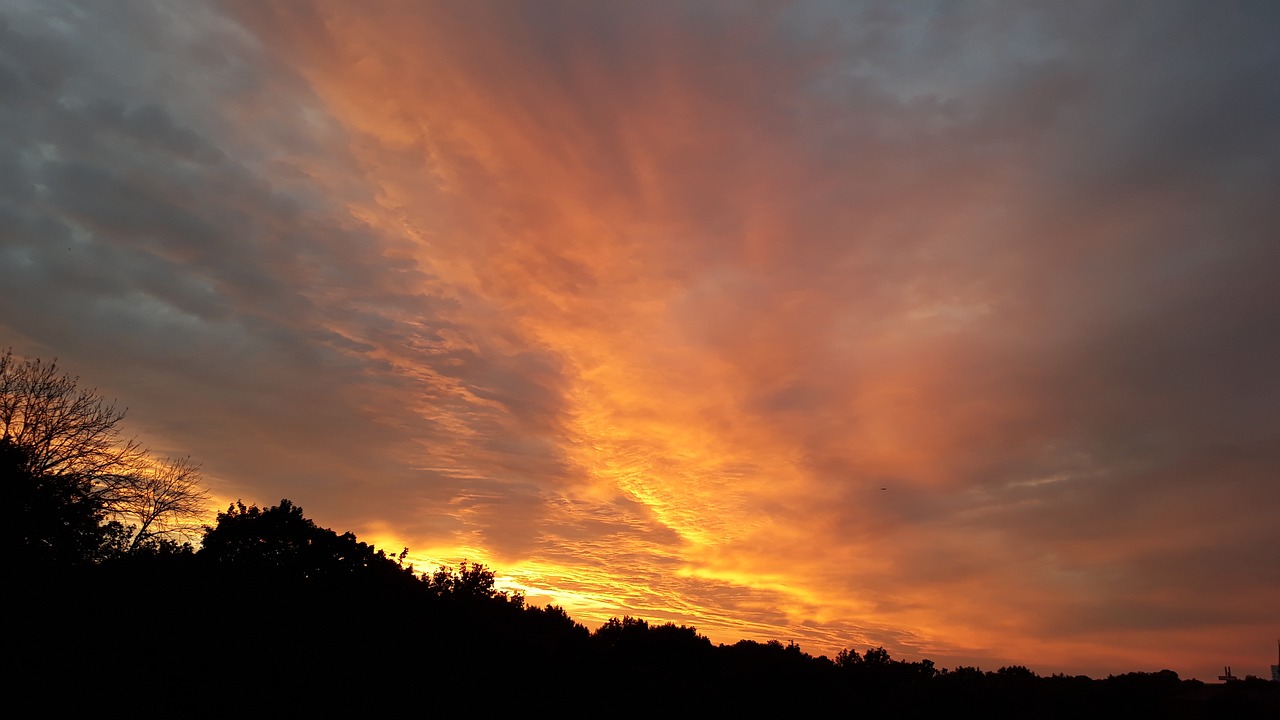 sky  sunset  abendstimmung free photo