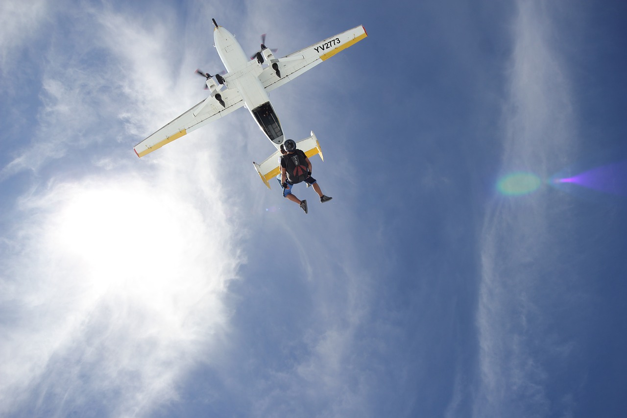 sky  tandem  jump free photo