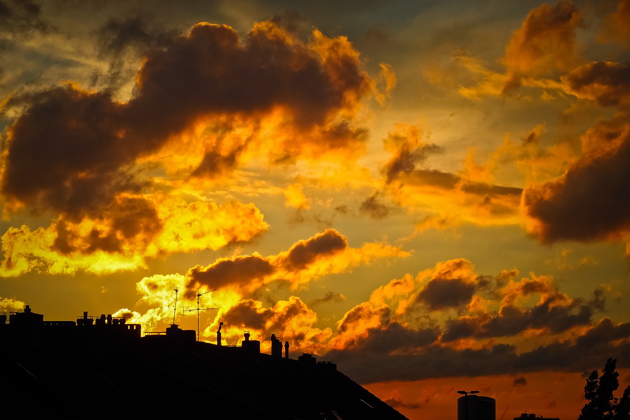 sky  clouds  sunset free photo