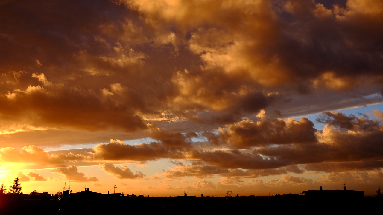 sky  sunset  romantic free photo