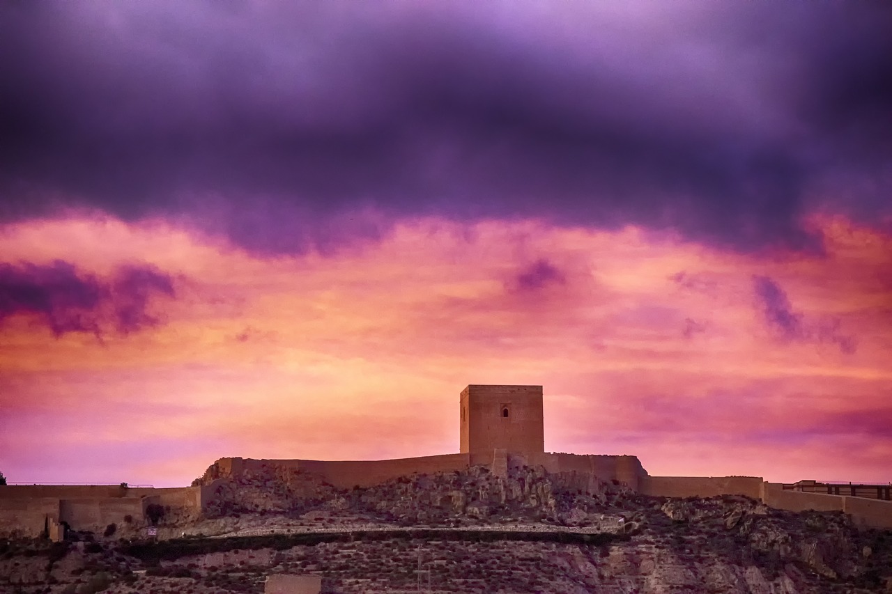 sky  castle  clouds free photo