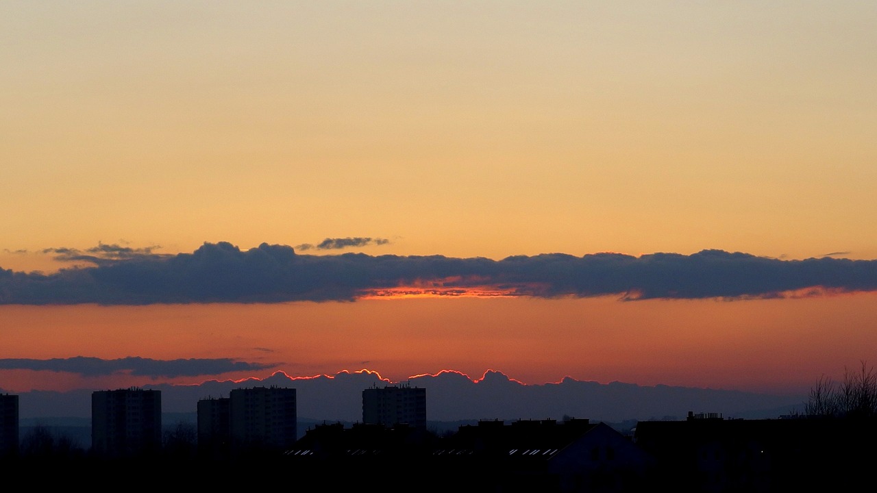 sky  clouds  west free photo