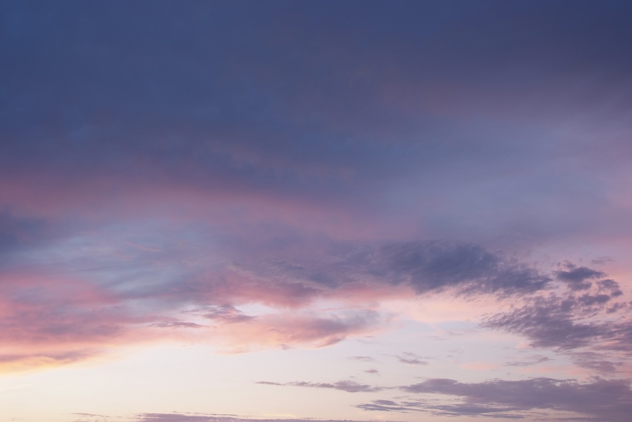 sky clouds evening sky free photo