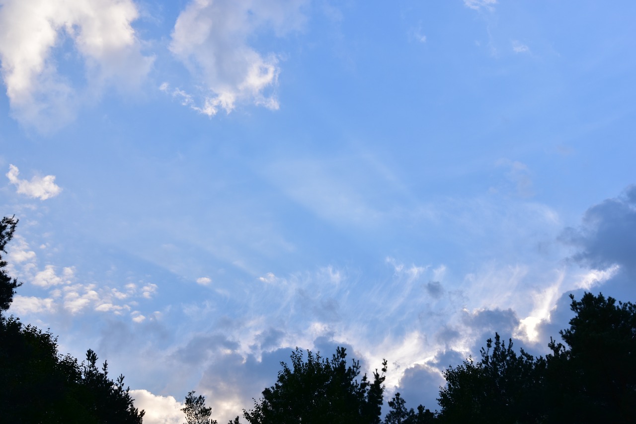 sky  cloud clouds  rays free photo