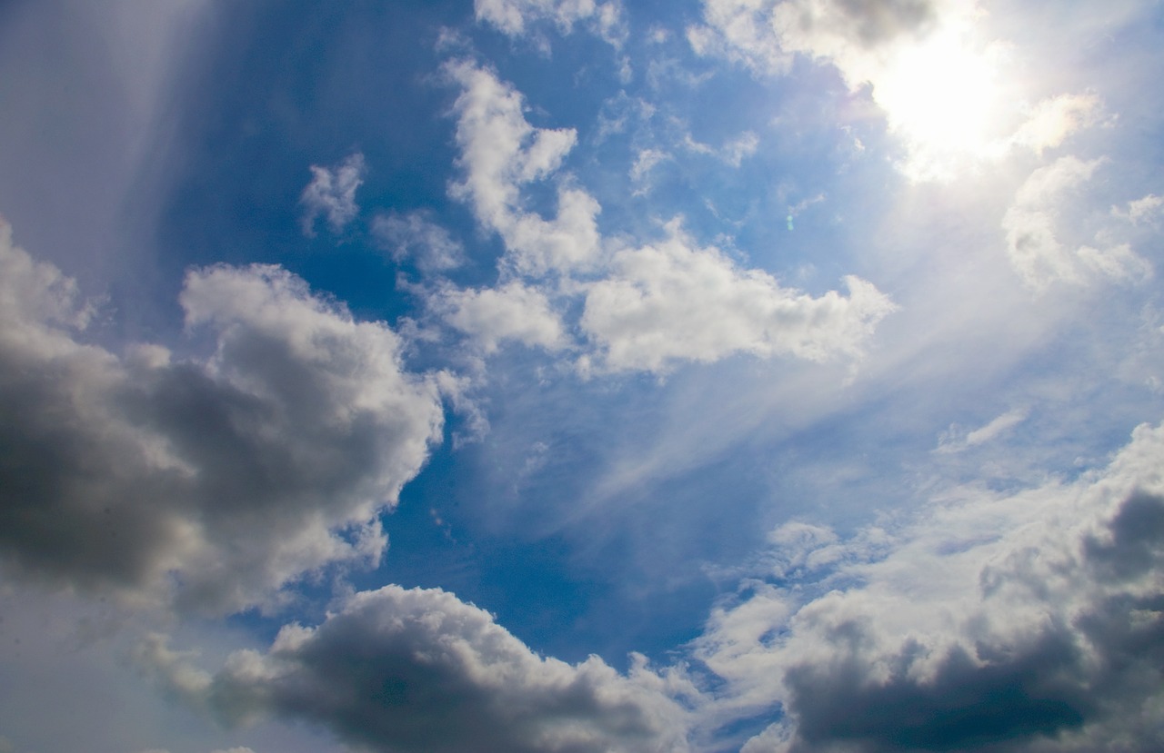 sky clouds blue free photo