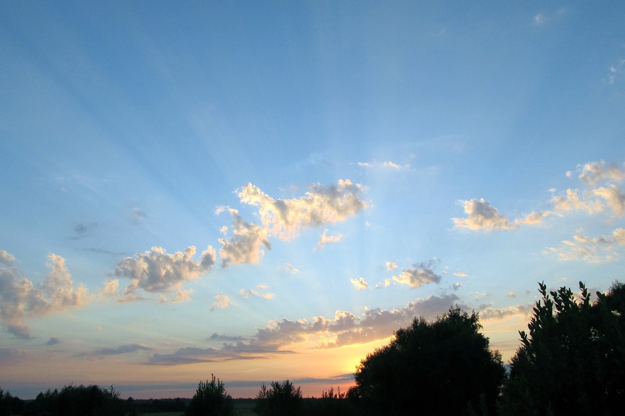 sky  sunset  clouds free photo