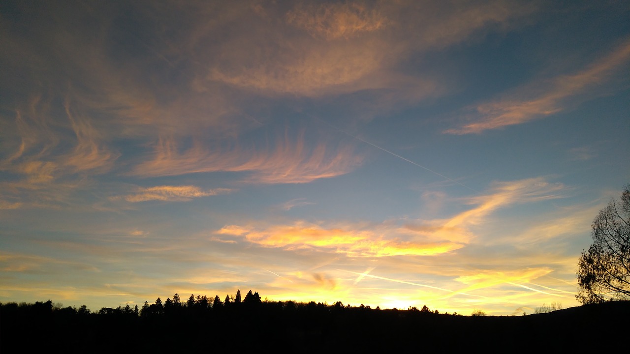 sky  sunset  clouds free photo