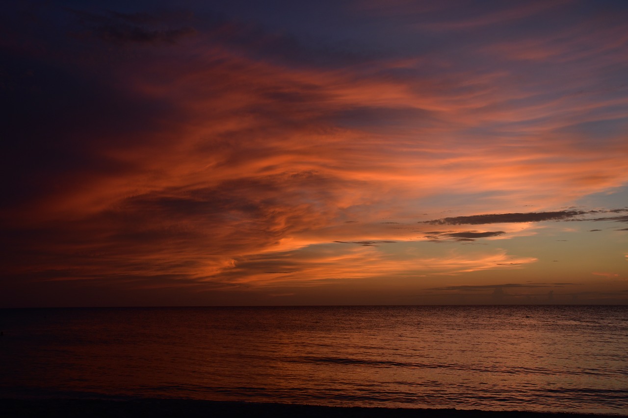 sky  beach  sunset free photo