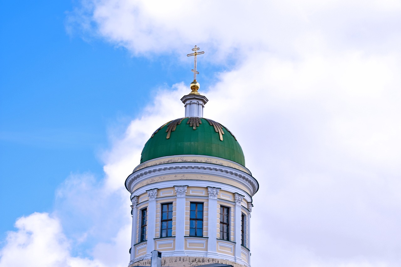 sky  church  clouds free photo