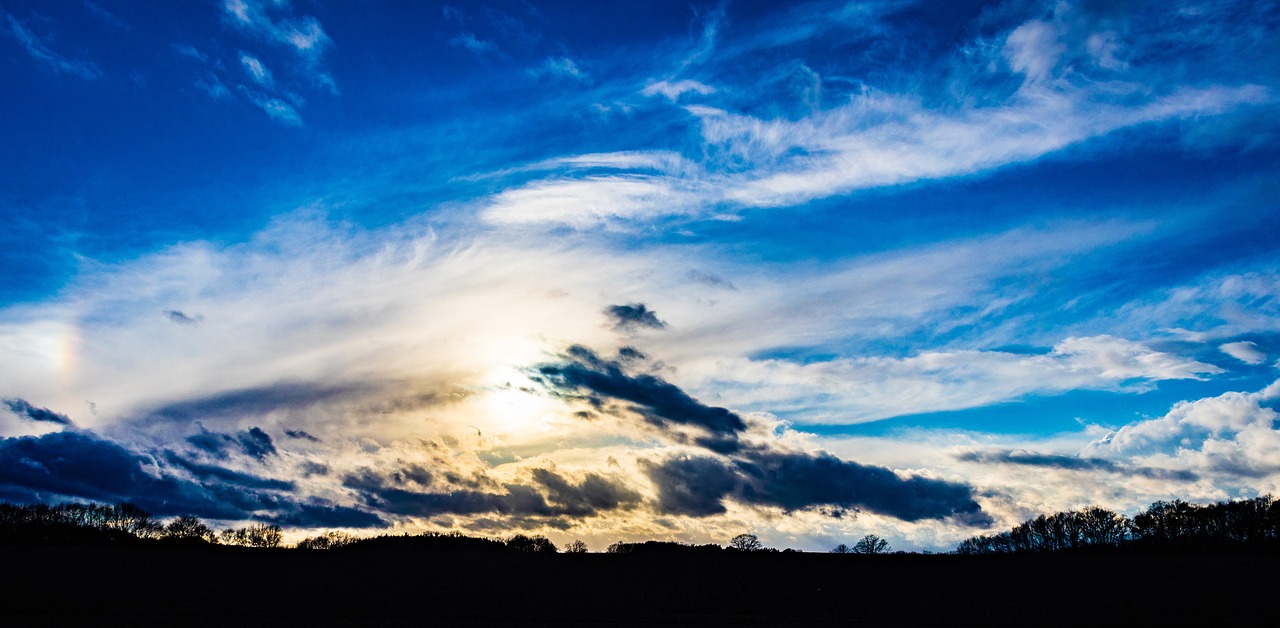 sky  sun  clouds free photo