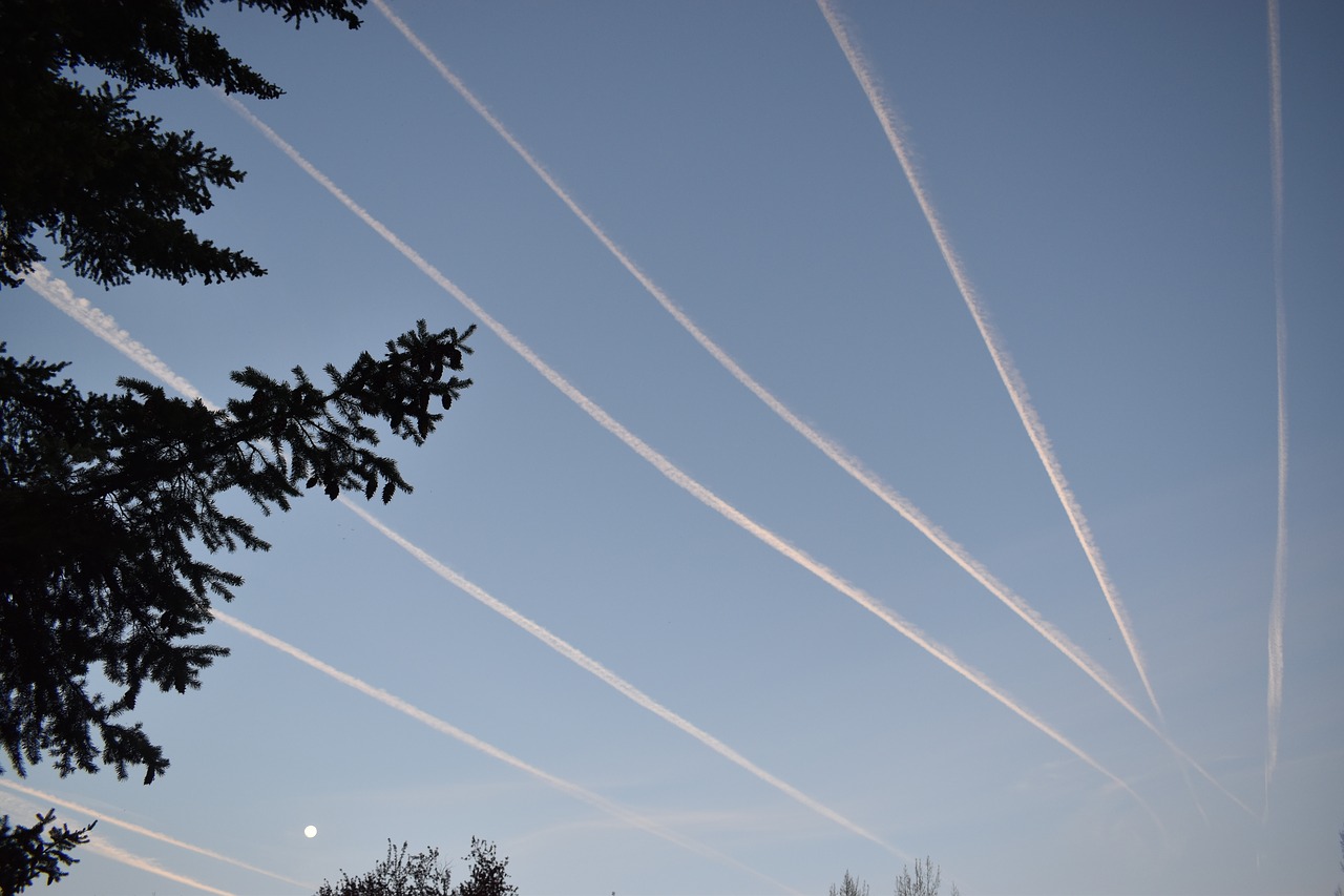 sky  clouds  moon free photo