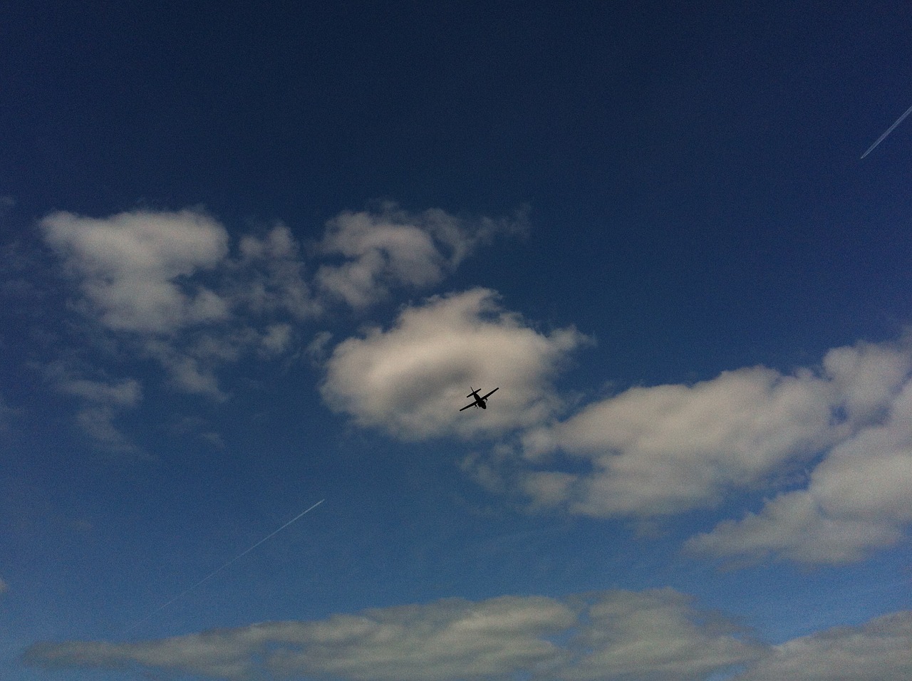 sky aircraft blue free photo