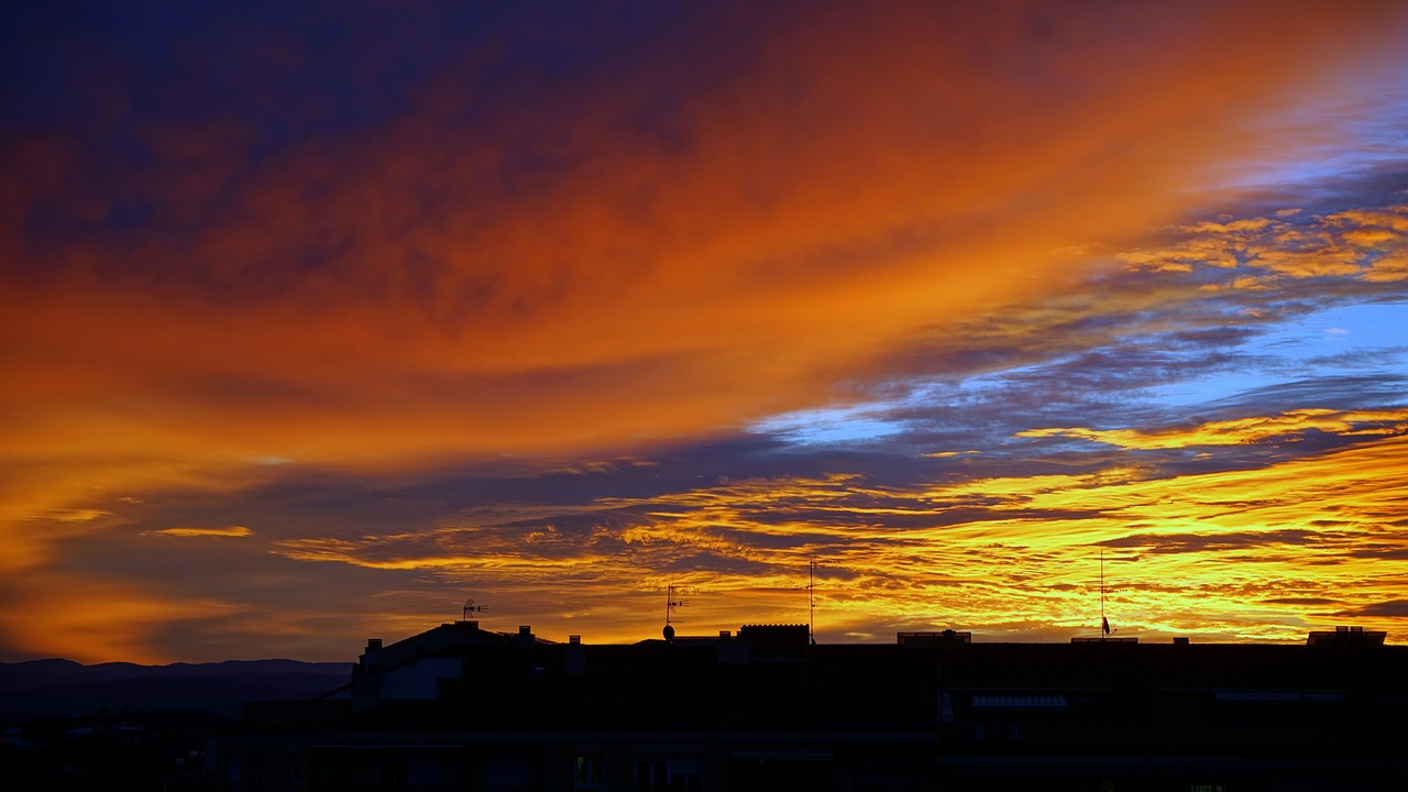 sky  red  twilight free photo