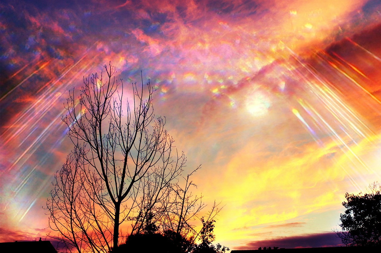 sky divine aurora free photo