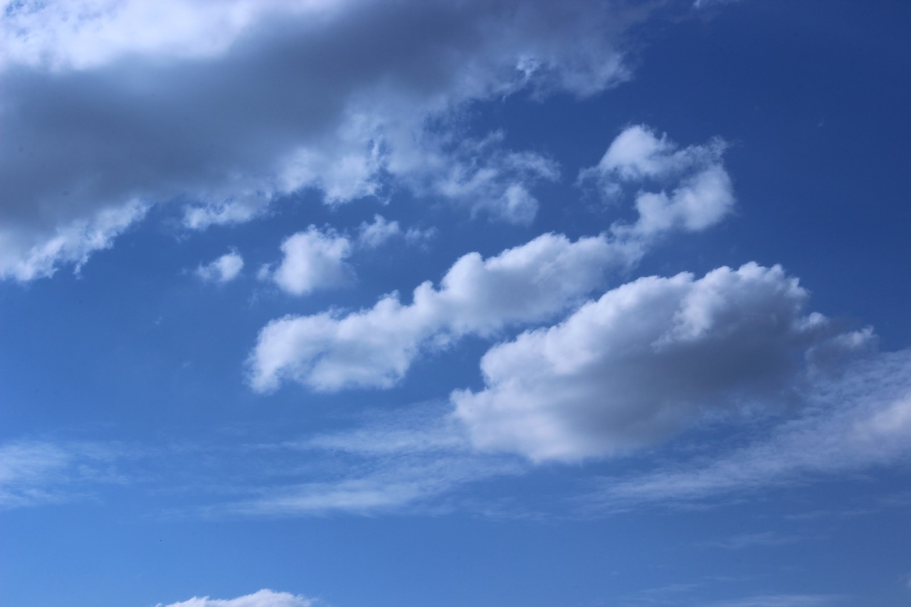 sky clouds summer free photo