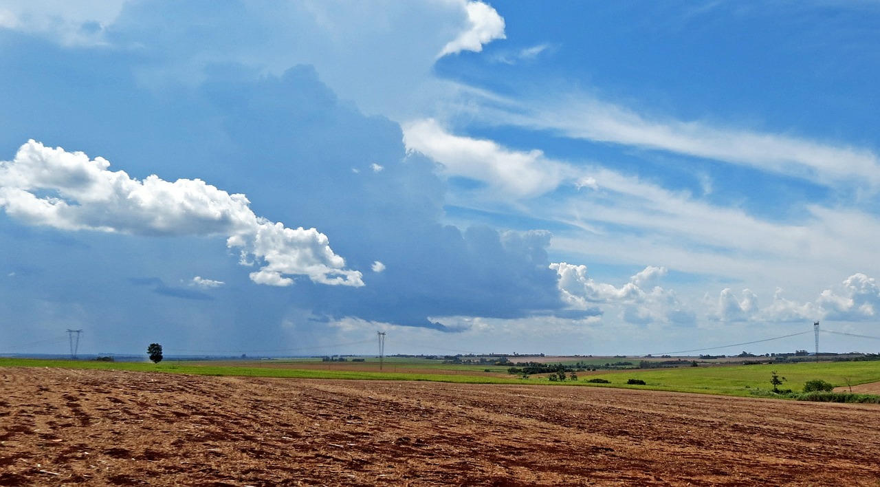 sky cloud field free photo