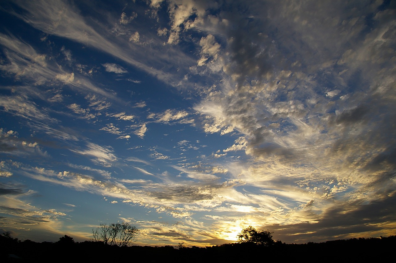 sky clouds sunset free photo