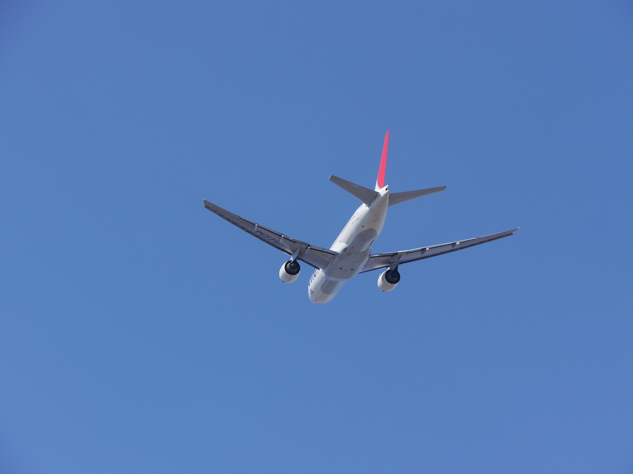 sky blue airplane free photo