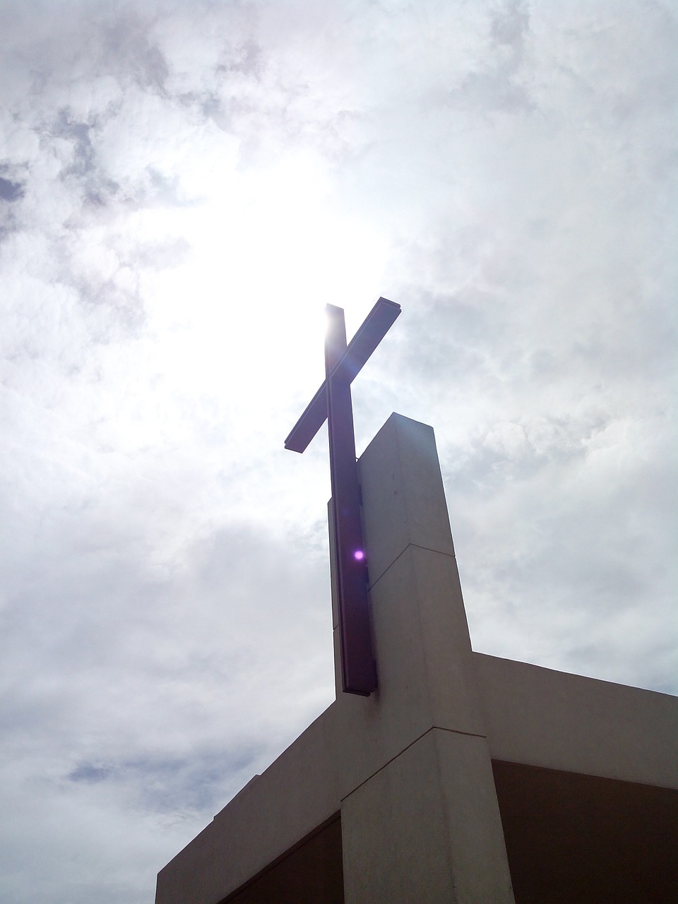 sky cross church free photo