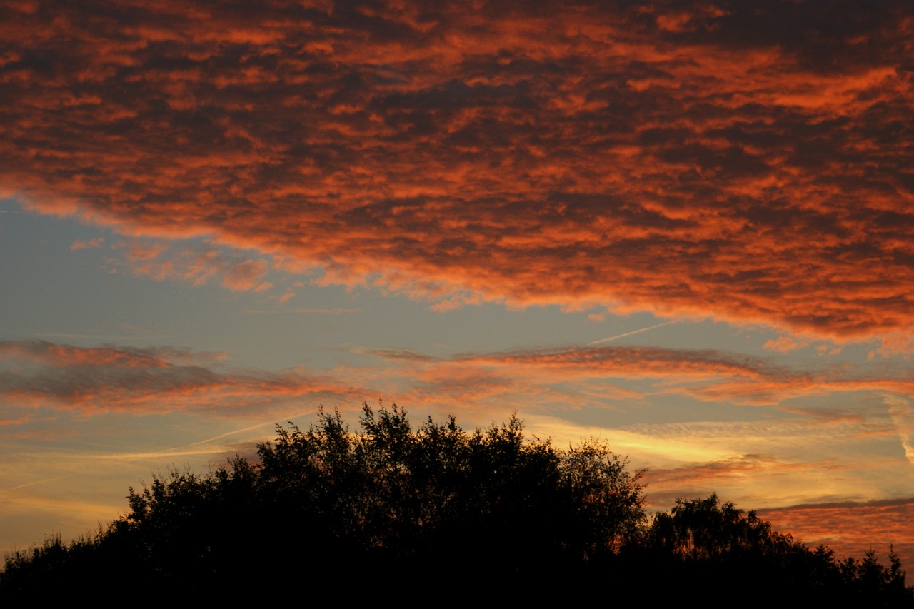 sky afterglow abendstimmung free photo