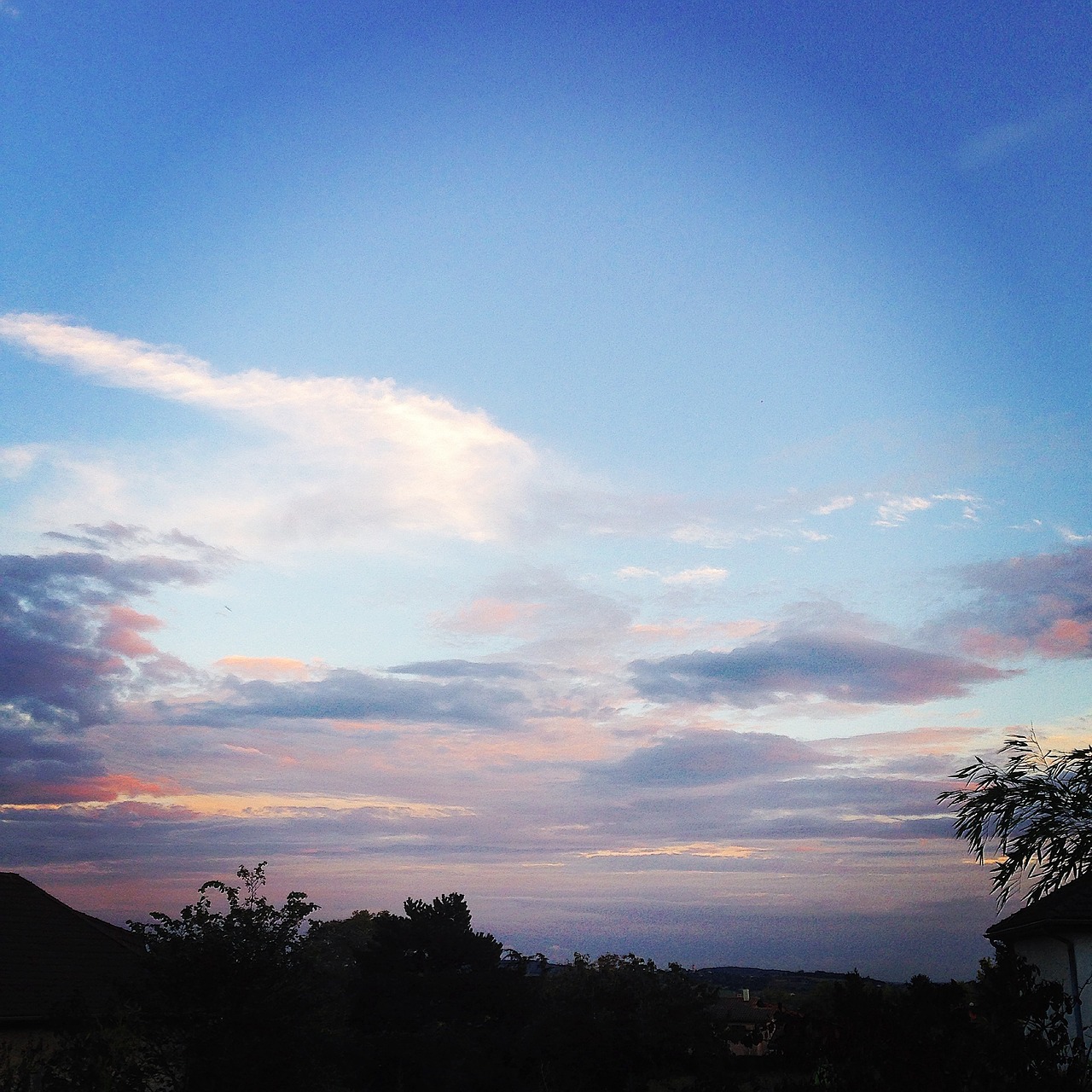 sky clouds blue free photo