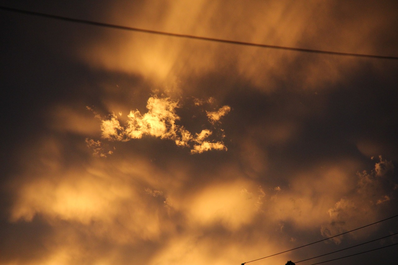 sky nuebes sunset free photo