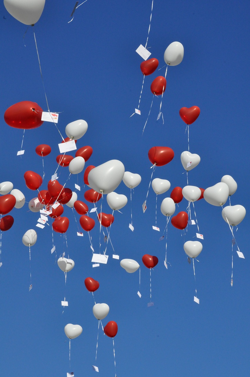 sky balloons blue free photo