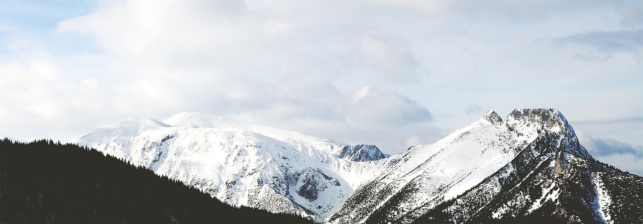 sky clouds mountains free photo