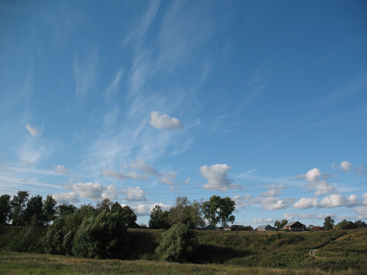 sky clouds blue free photo