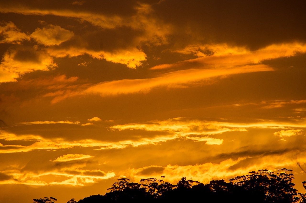 sky clouds sunset free photo